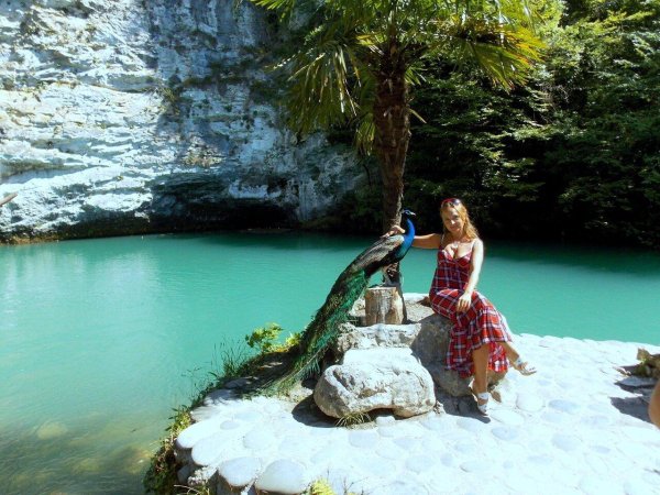 голубое озеро гагра