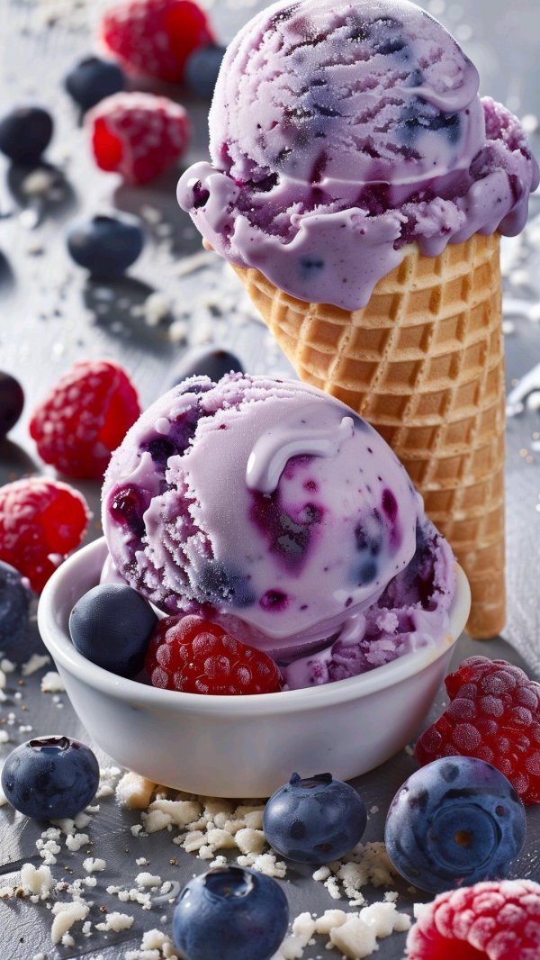blueberry ice cream