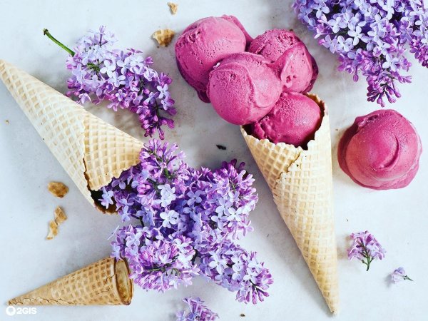 мороженое фиолетовое