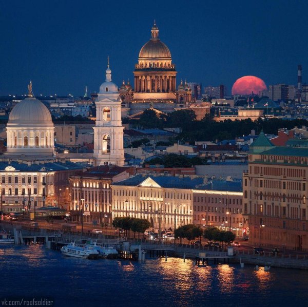 санктпетербург луна исаакиевский