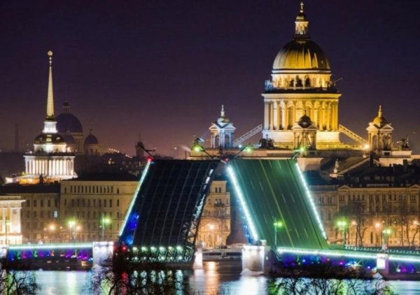 дворцовый мост и исаакиевский собор