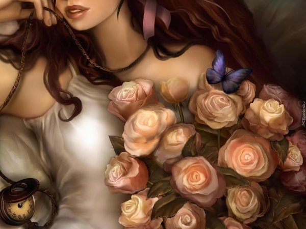 девушка арт