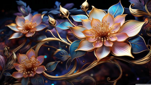 цветок абстракция