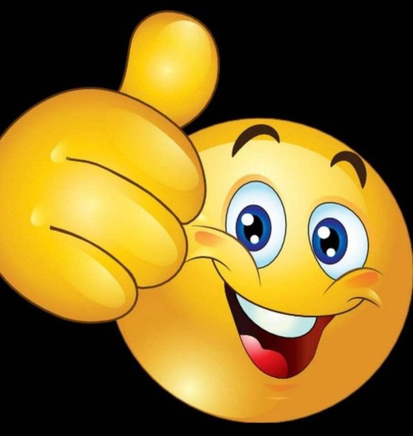 смайлик показывает большой палец