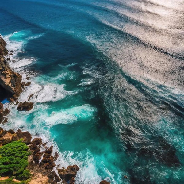 океан вид сверху