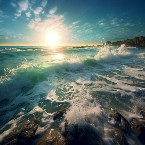 красивый океан