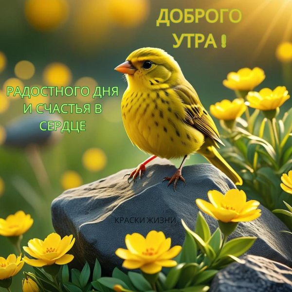 птица желтая