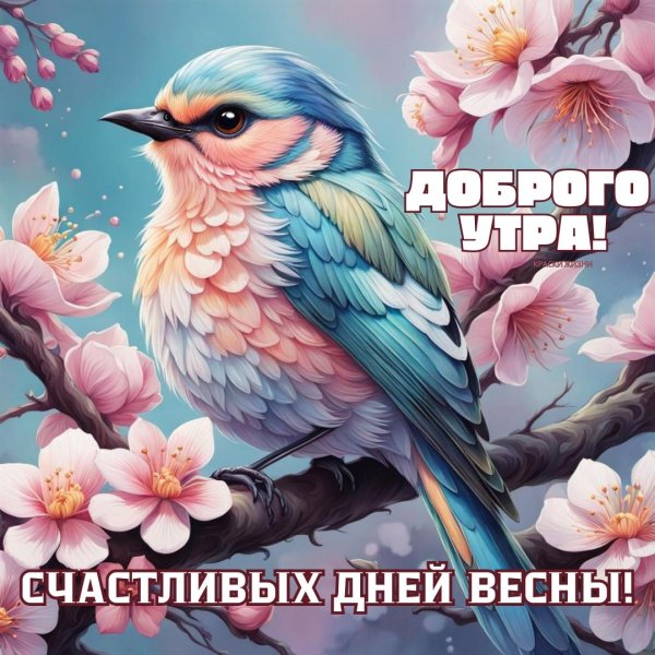 весенние открытки с добрым утром