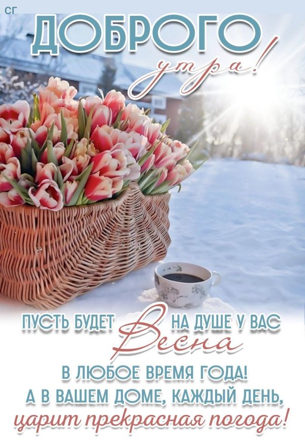доброе утро красивые весенние