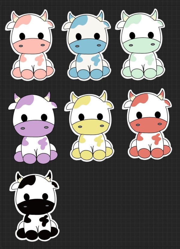 мультяшная коровка