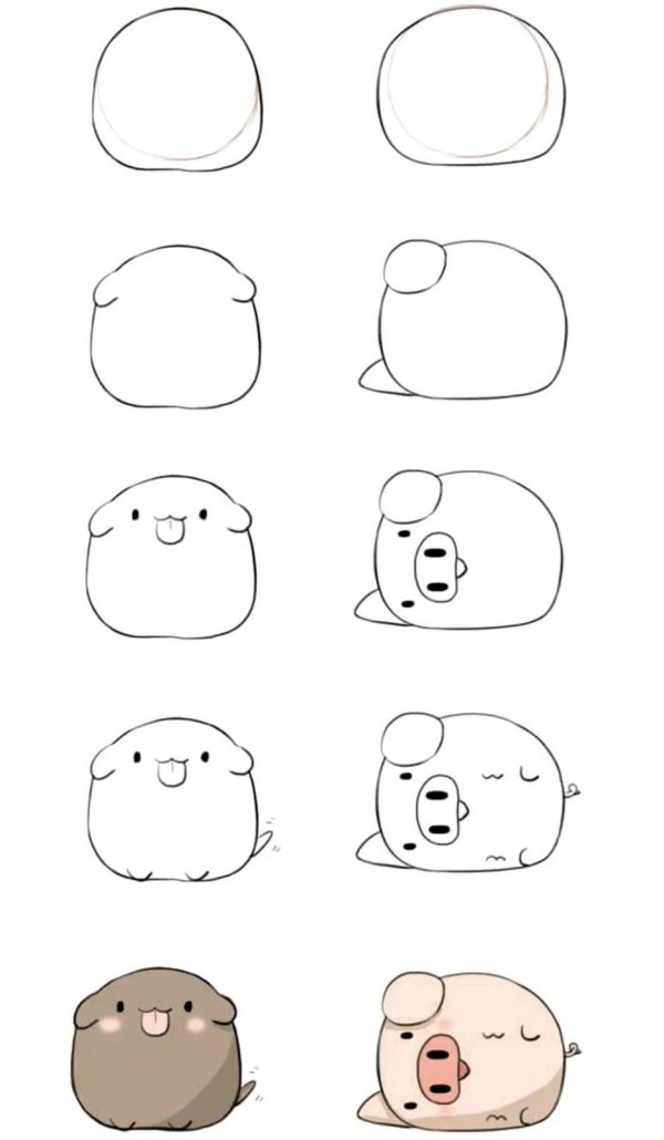 милые рисунки карандашом для срисовки