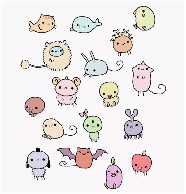 милые мини рисунки