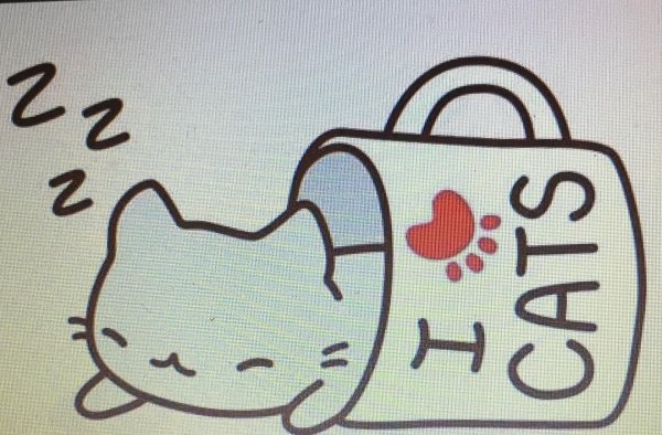 кошка для срисовки