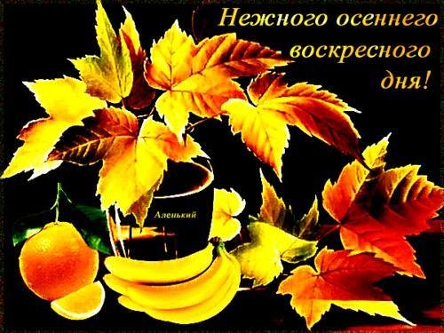 доброго воскресного осеннего утра