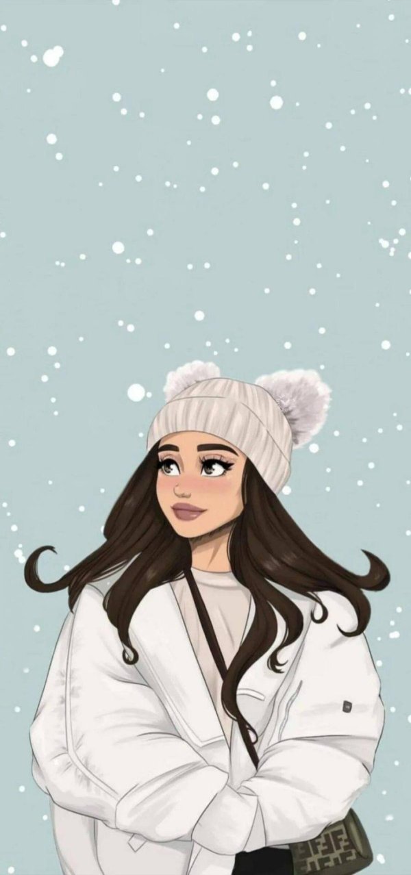 красивая мультяшная девочка