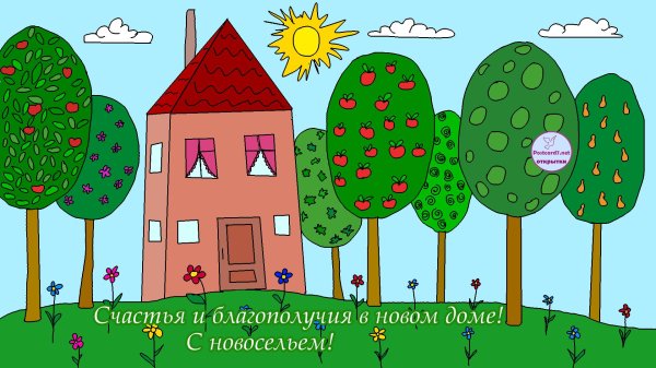 с новым домом