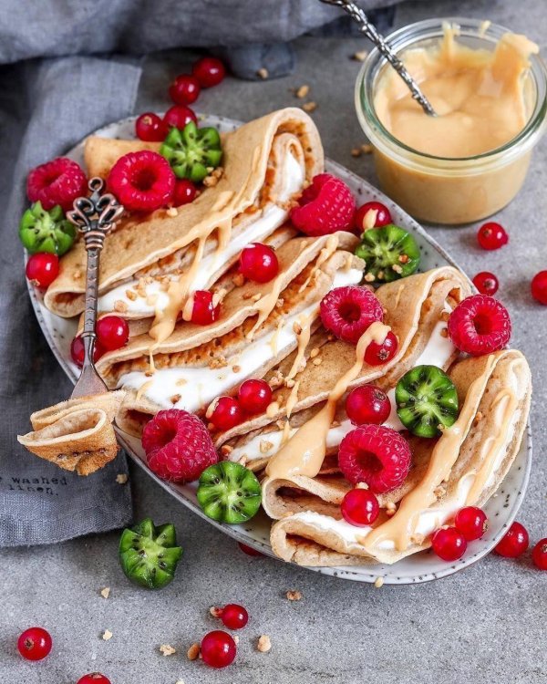 блины красивая подача