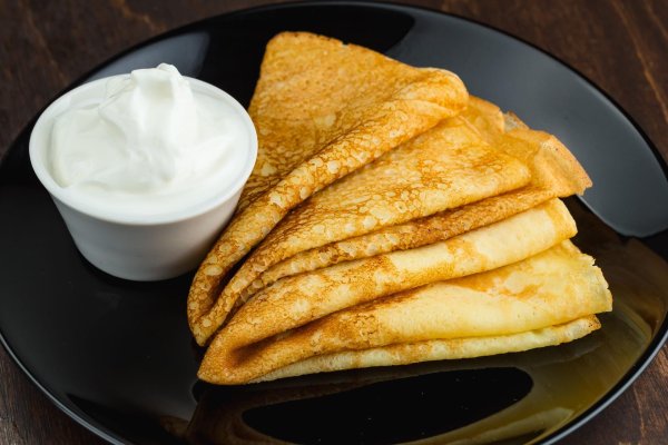 блин со сгущенкой