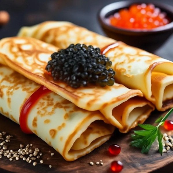 блин с икрой