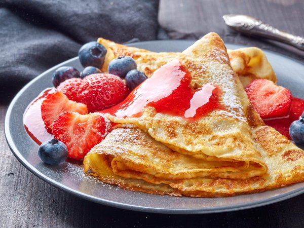 блинчики с джемом