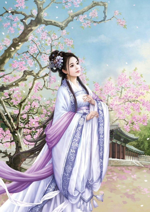 японские картины девушек