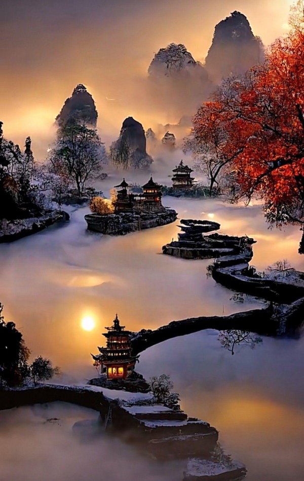 пейзаж японский