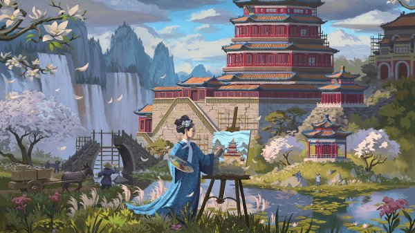 пагода япония арт