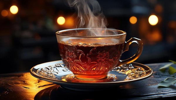 чашка горячего чая