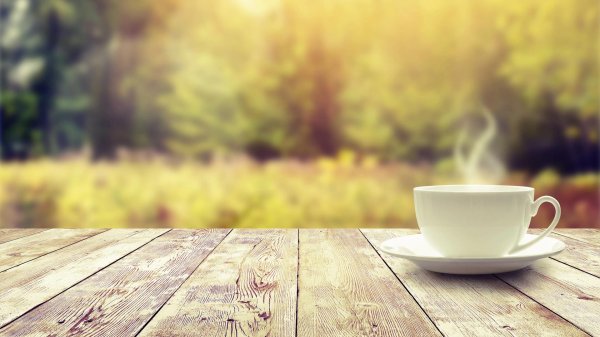 утро лето кофе