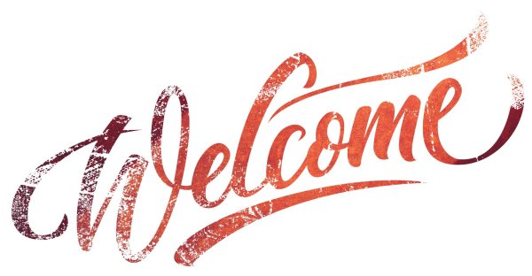 welcome lettering