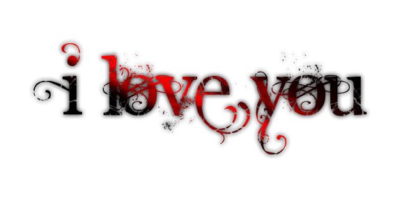 я тебя люблю на прозрачном фоне